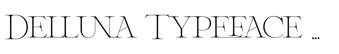 Delluna Typeface Thin